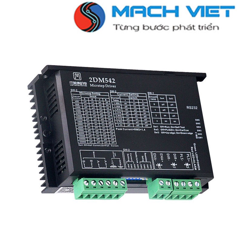Driver điều khiển động cơ bước 2DM542-N hãng JMC kết nối RS232