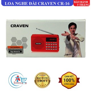 Loa Đài Craven CR16 Hỗ Trợ Nghe Nhạc, FM, USB, Thẻ Nhớ - Loa Đài nghe Kinh Phật