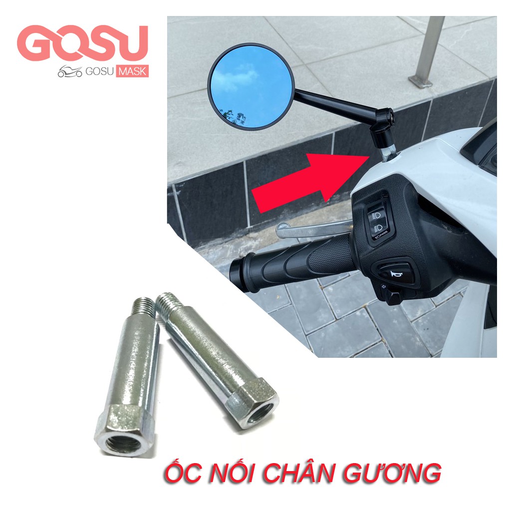 ốc nối chân gương- đôi đầu chân gương xe máy