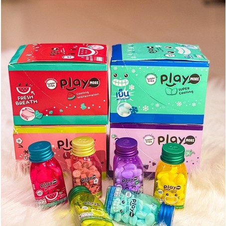 KẸO PLAYMORE THÁI LAN ĐỦ 8 VỊ HŨ 22G -  DATE 2023 (ảnh thật)