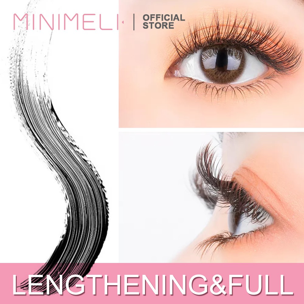 MINIMELI Mascara Màu Đen Chống Thấm Nước Giúp Mi Dày Ấn Tượng 30g