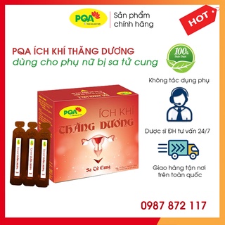 PQA Ích khí thăng dương dùng cho phụ nữ sa tử cung, hộp 10 ống 10ml