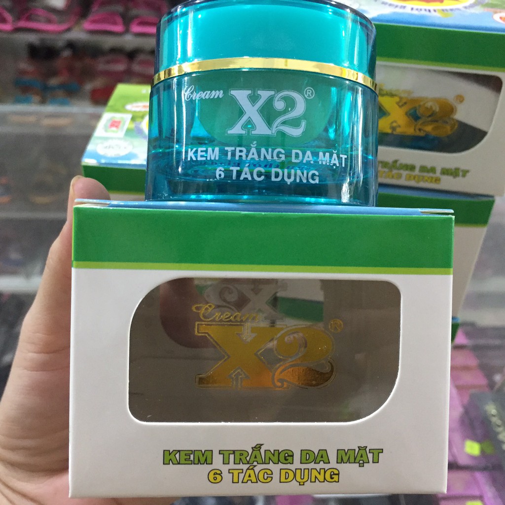 kem X2 dưỡng trắng da mặt (6 tác dụng) giá bao bì 166k