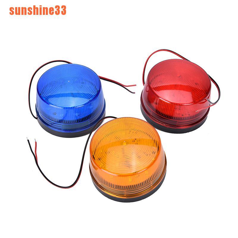 Orange Blue Red 12V LED Security Alarm Strobe Signal Warning Flashing Lig