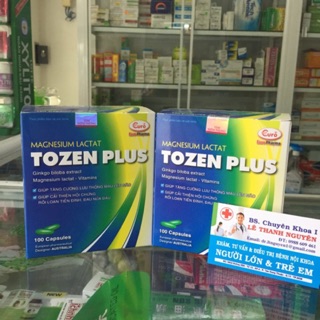 (date 2021) TOZEN PLUS 100 viên -viên tăng cường lưu thông máu não,giảm rõ các triệu chứng rối loạn tiền đình