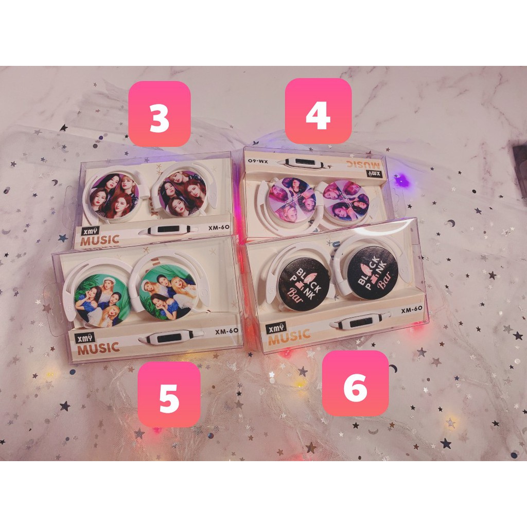 Tai nghe ốp tai Black pink