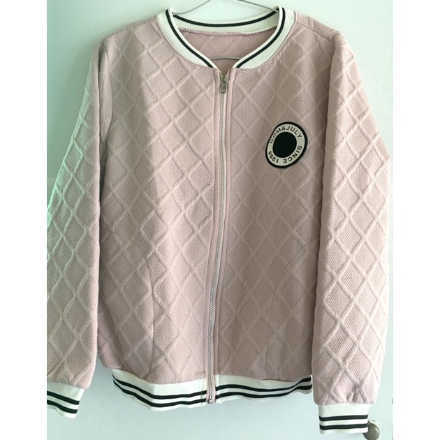 Áo khoác ngắn nữ hồng phấn size M