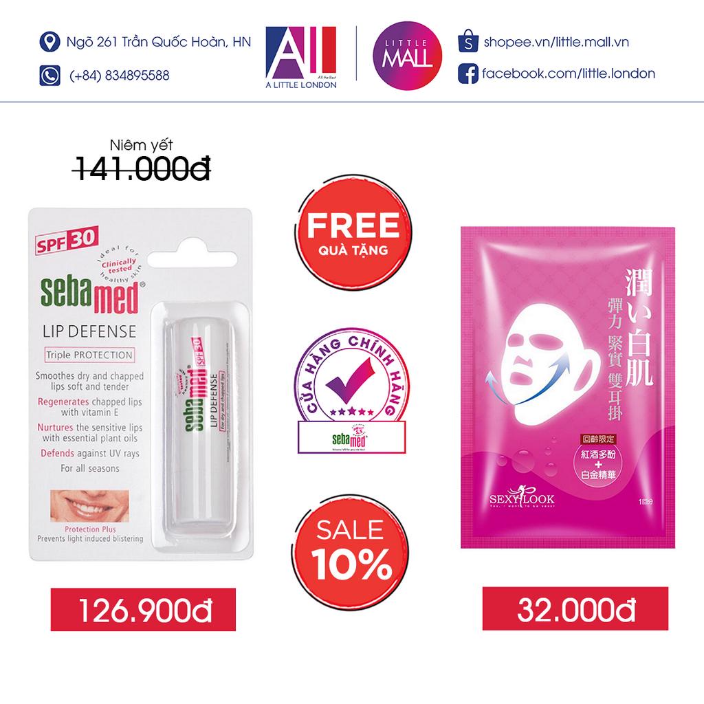 Son dưỡng bảo vệ môi Sebamed pH5.5 Sensitive Skin Lip Defense 4.8g TẶNG mặt nạ Sexylook (Nhập khẩu)