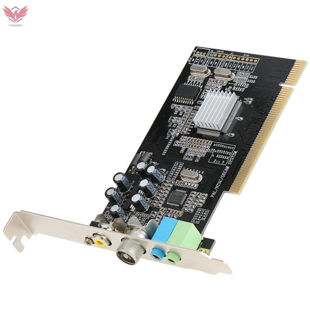 Fire PCI Internal TV Tuner Card MPEG Video DVR Capture Recorder PAL BG PAL I NTSC SECAM PC PCI Multimedia Card Remote