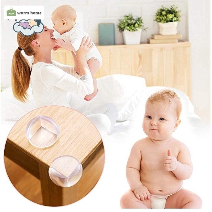 Bộ 4 Miếng Bọc Góc Bàn Trong Suốt Bảo Vệ An Toàn Cho Bé