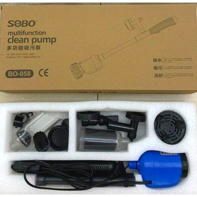 Máy Hút Cặn Đáy Bể Cá Tích Hợp Đầu Bơm Sobo BO-028 BO058 - Vệ Sinh Hồ Cá Siêu Sạch
