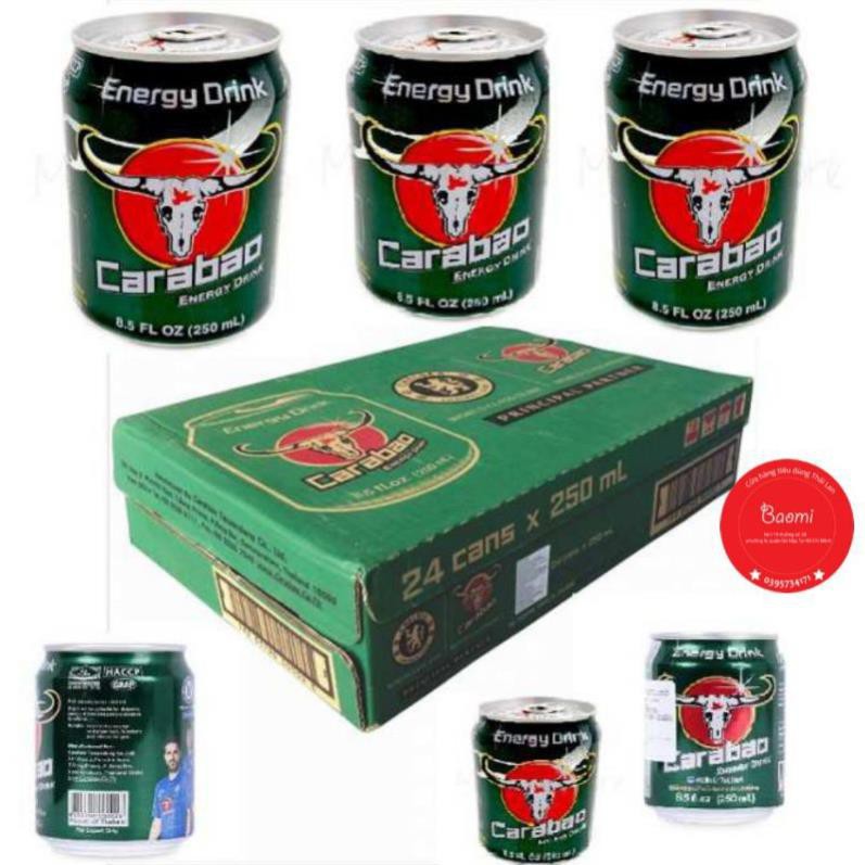 Nước Tăng Lực Carabao 250ML Thái Lan (1 lốc 6 lon)