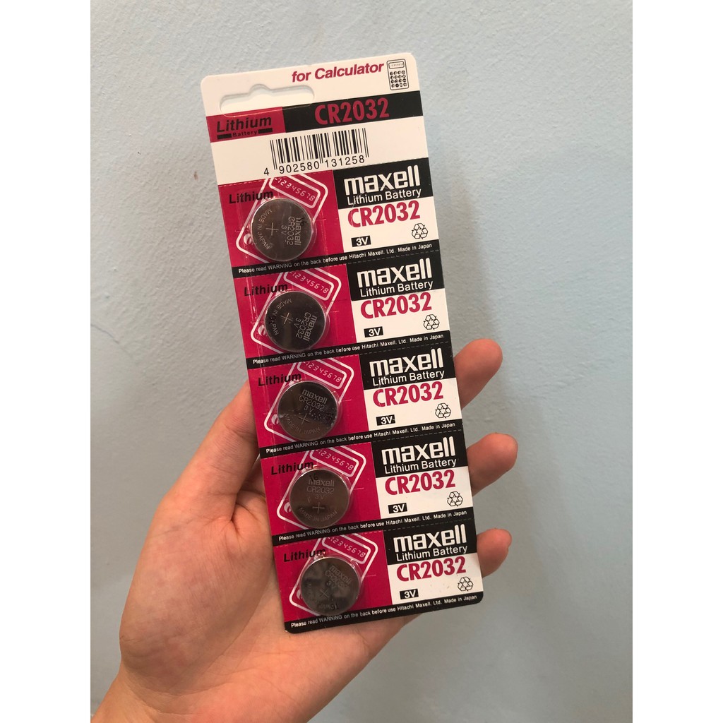 Viên pin đồng hồ Maxell CR2032 3V lithium thay pin đồng hồ ,điều khiển - pin maxell 2032 chính hãng vỉ 1 viên