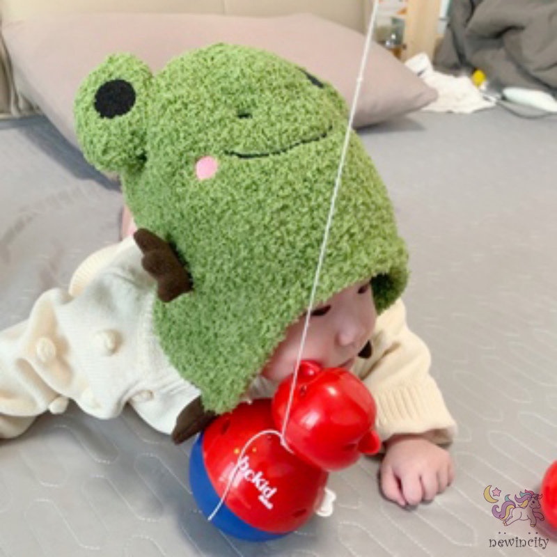 Mũ len hình động vật dễ thương ấm áp cho bé gái