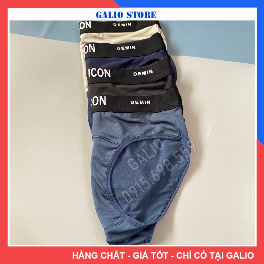 Quần Lót Nam thun lạnh ICON DEMIN Quần Sịp Nam Tam Giác Thun Lạnh ICON - GALIO
