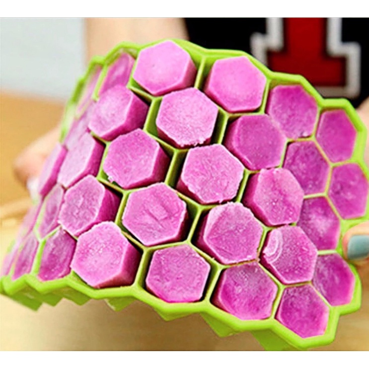 Khuôn Làm Đá Silicon Hình Tổ Ong