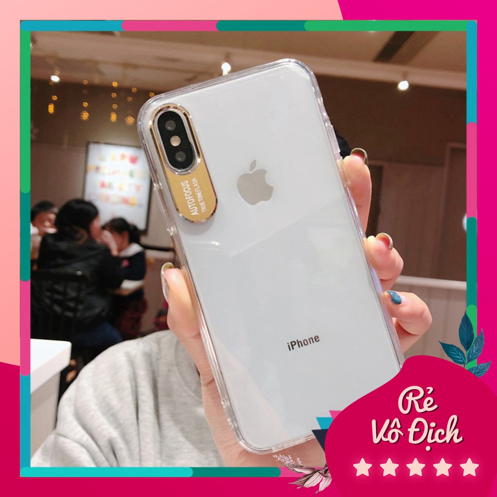 Ốp lưng Iphone trong suốt Auto Focus