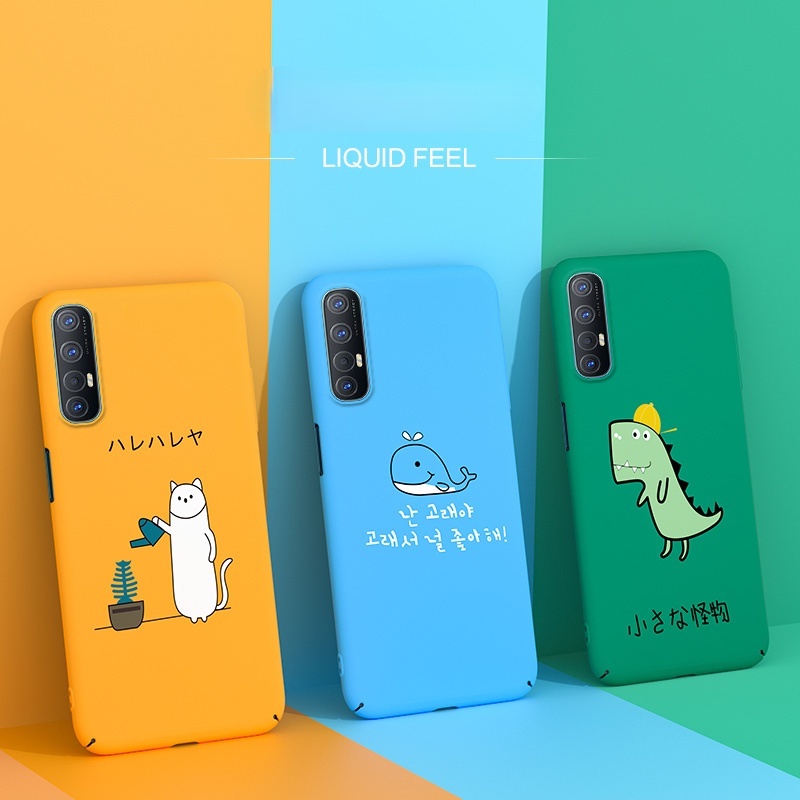 Vỏ điện thoại di động OPPO Reno6Z Vỏ cứng cho Reno5 Reno Reno2 Reno2F Vỏ điện thoại di động Cặp đôi Hoạt hình