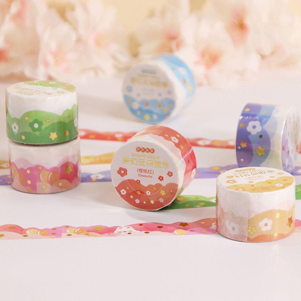 PISTA Bộ 5 Cuộn Băng Dính Với Họa Tiết Đáng Yêu Dùng Trang Trí Scrapbook