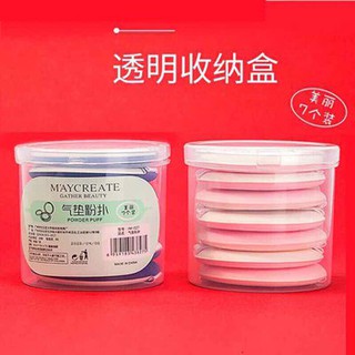 Bộ 7 Bông Đánh Phấn Cushion Cao Cấp Maycreate Full Box