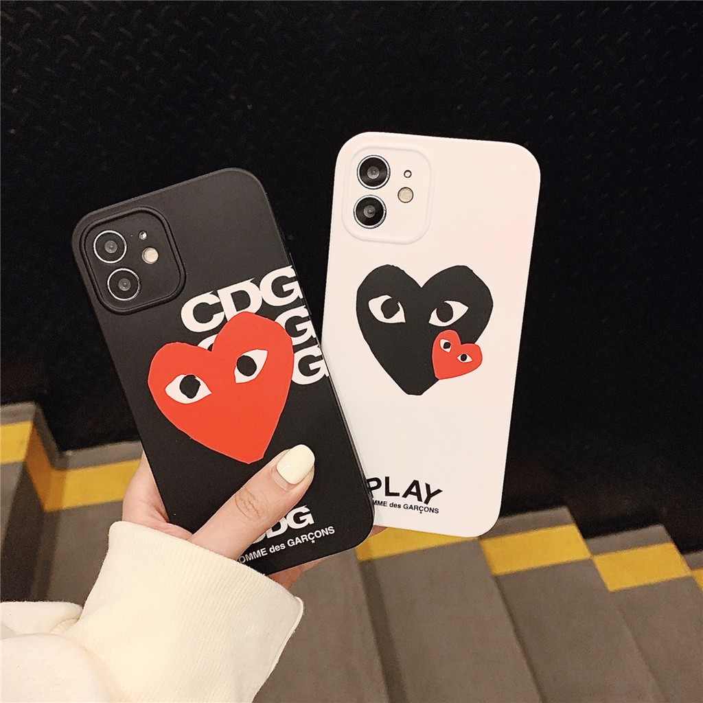 Ốp điện thoại nhựa mềm in hình logo CDG cho IPhone13 12 Mini 11 PRO MAX 7/8plus SE2020 X/XS XR XSMAX