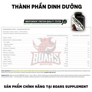NUTRABOLICS HYDROPURE 4.5 LBS -  WHEY THỦY PHÂN TĂNG CƠ GIẢM MỠ