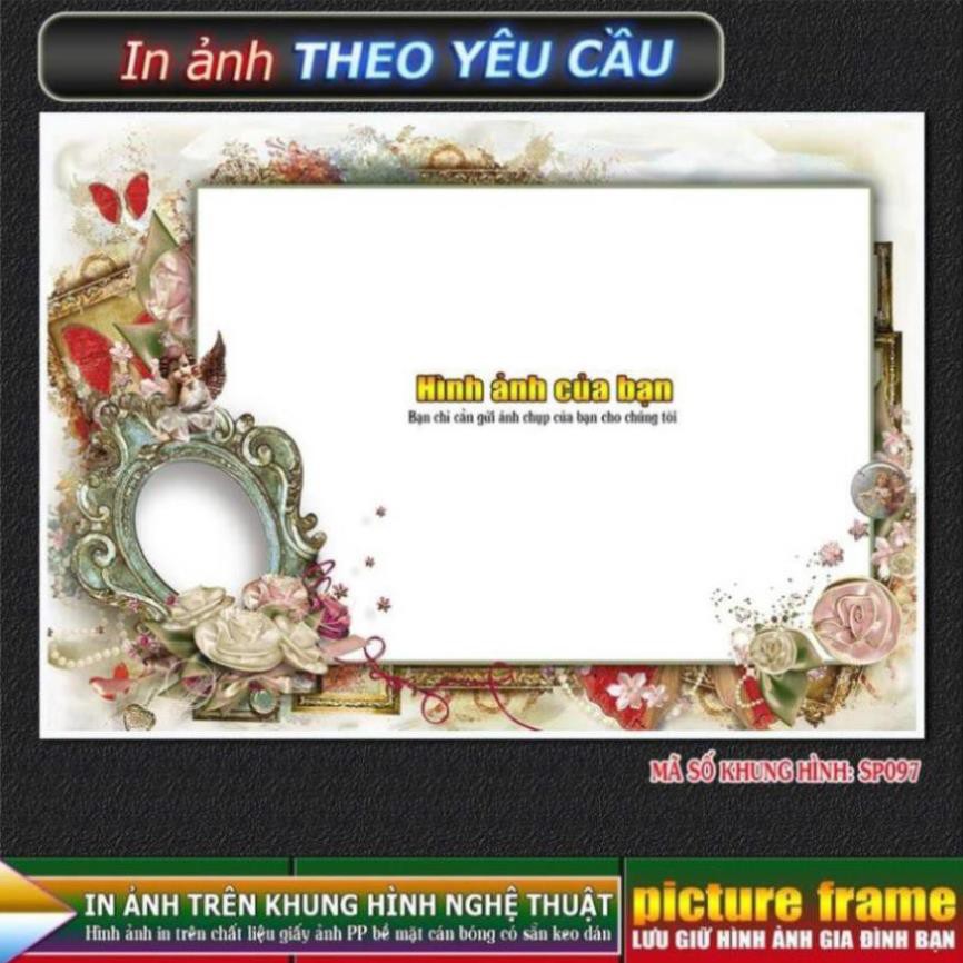 [IN ẢNH THEO YÊU CẦU] - lồng ghép ảnh vào khung hình nghệ thuật. Kích thước 10x15cm.