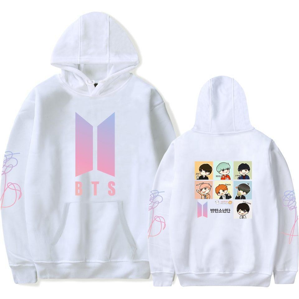 ÁO HOODIE BTS HÌNH HOẠT HINH CAO CẤP