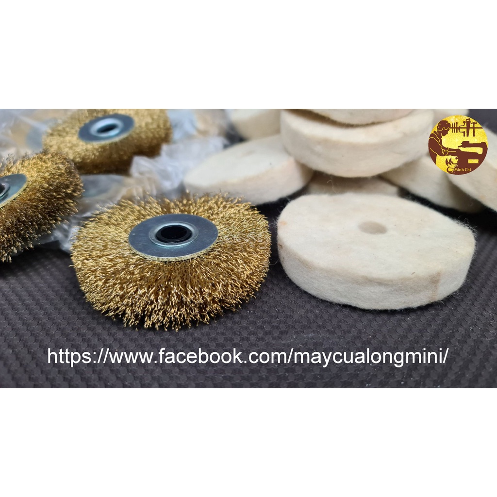 Cước đánh rỉ - Nỉ Đánh bóng gắn máy mài mini, Hàng Nhật Bãi