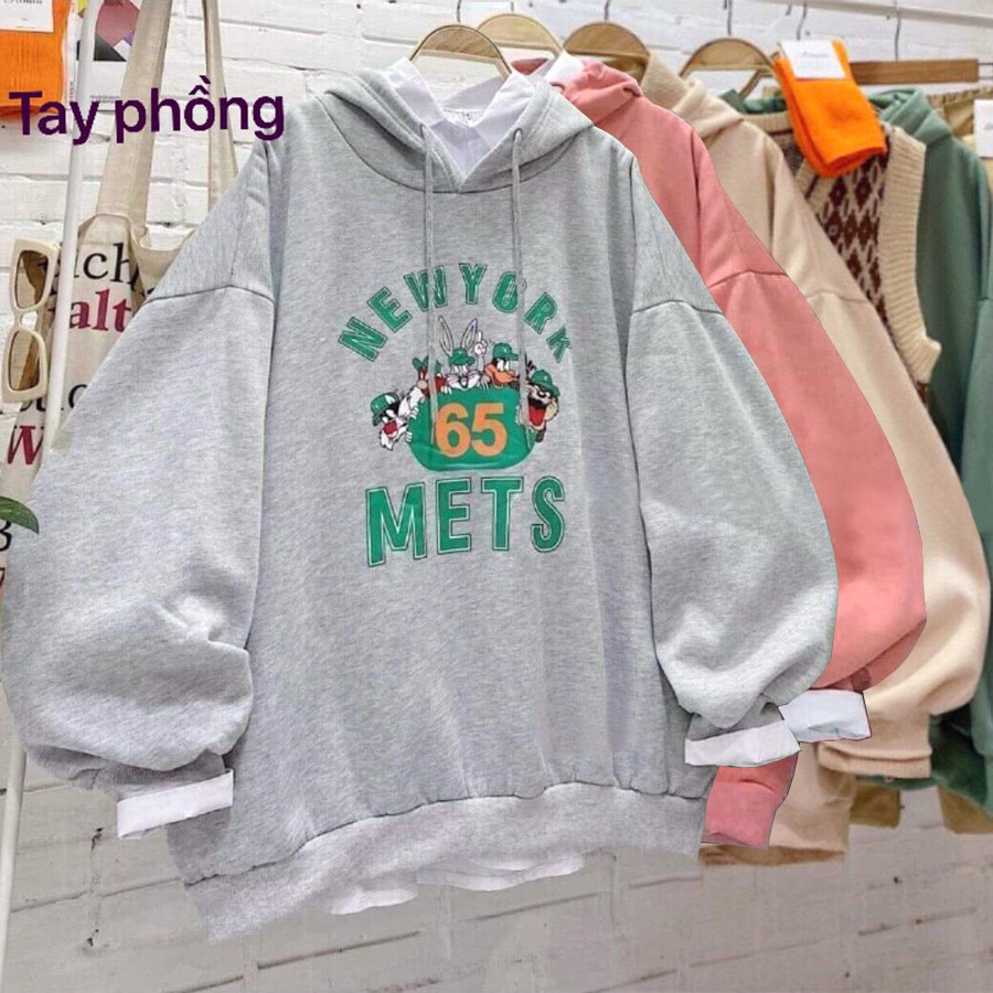 ÁO HOODIE - ÁO KHOÁC NỈ NGOẠI Cánh Dơi Tay Phồng (HD2100 - Ảnh Thật)