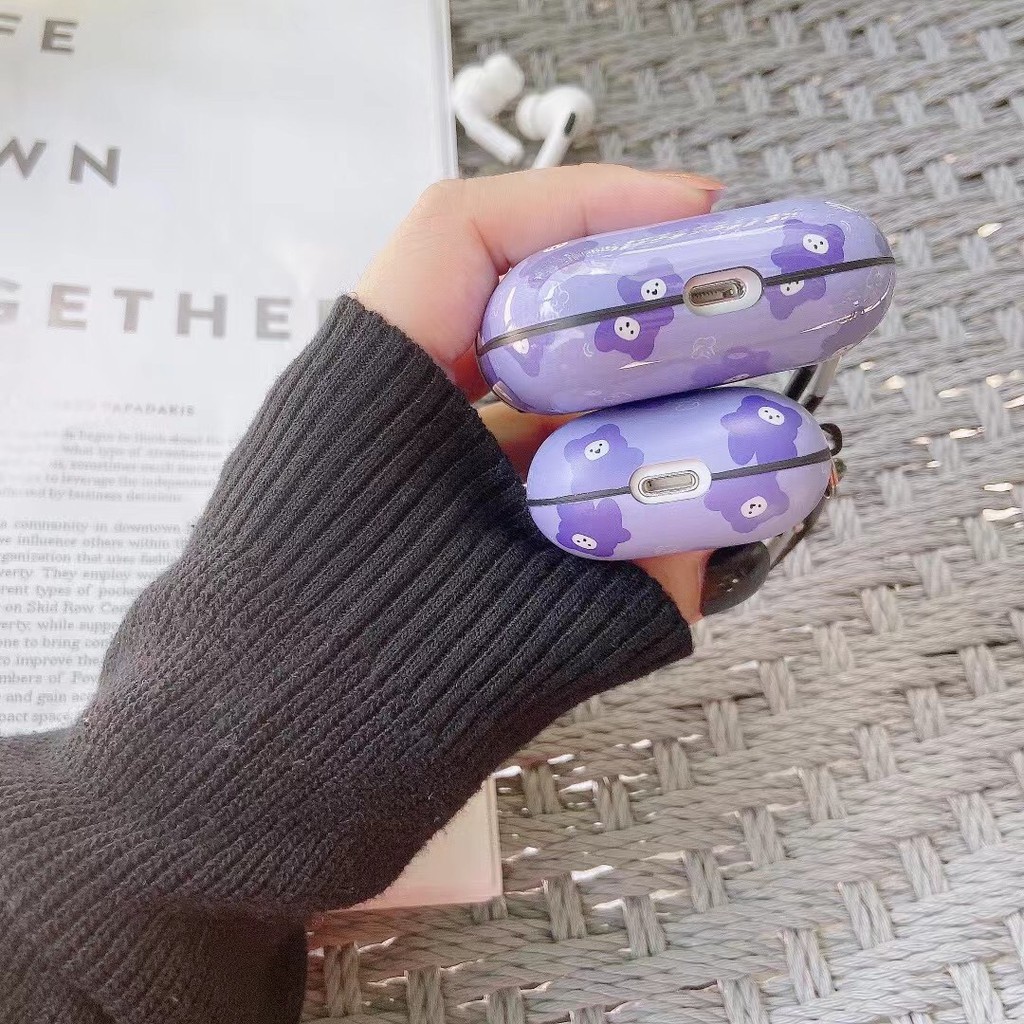 Vỏ Bảo Vệ Hộp Sạc Tai Nghe Airpods Pro 1 / 2 Chống Rơi Họa Tiết Hoạt Hình Phong Cách Hàn Quốc | BigBuy360 - bigbuy360.vn