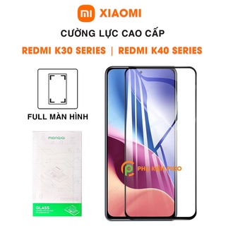 Kính cường lực Xiaomi Redmi K40 / K40 Pro / Redmi K30 full màn hình chính hãng Monqiqi - Dán màn hình Redmi K40 Pro