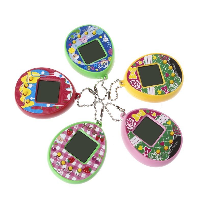 Máy chơi game điện tử nuôi thú ảo màn hình LCD kèm móc khóa
