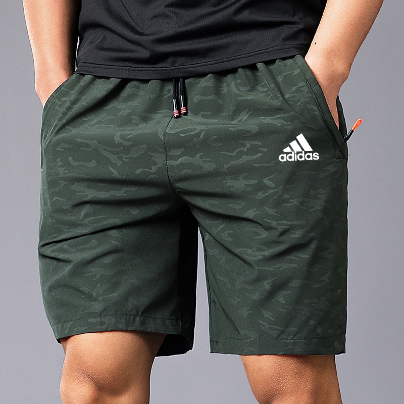 Quần Short Thể Thao Adidas Họa Tiết Rằn Ri Mau Khô Thời Trang Mùa Hè Cho Nam