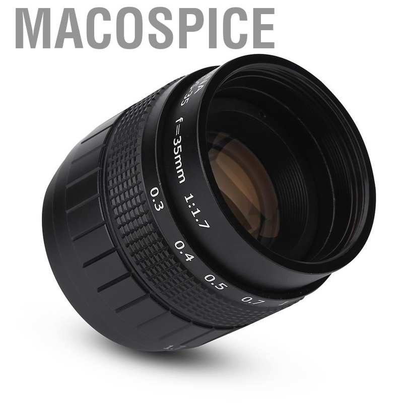 Ống kính Macospice Fujian thích hợp cho camera C / 1.7 in màu đen