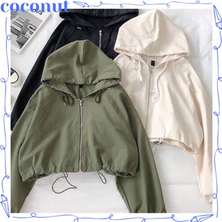 Áo khoác dù nữ đẹp Croptop cánh dơi, cá tính siêu đẹp