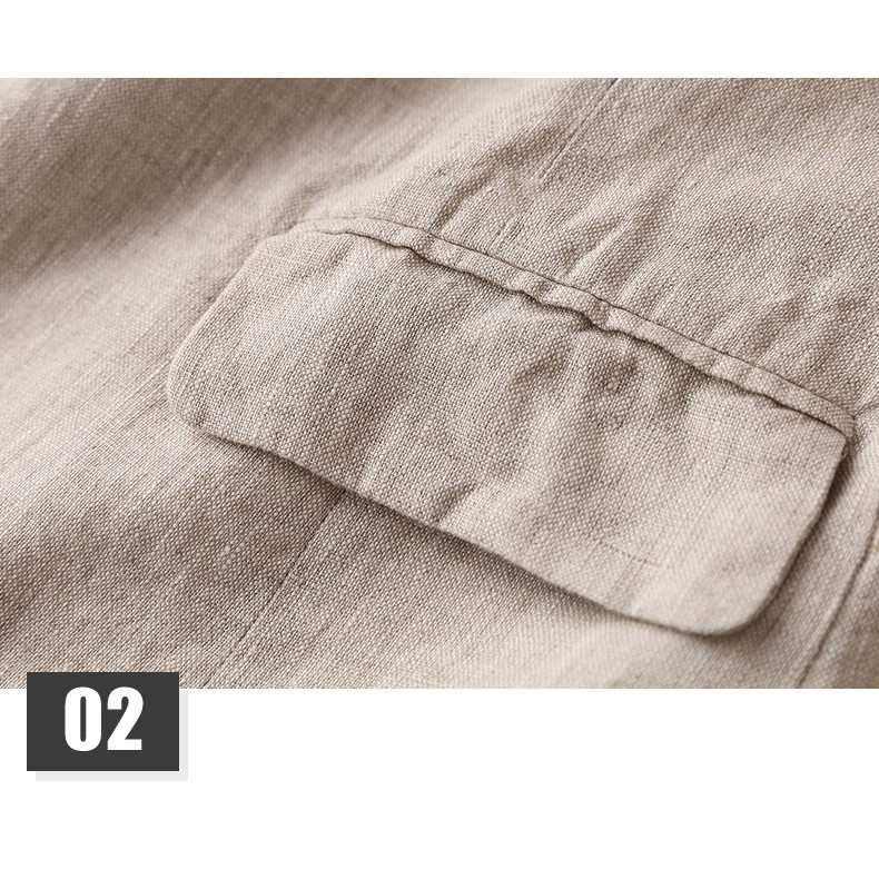 Áo vest blaze linen nữ 1 lớp dài tay túi bổ, thời trang trẻ, phong cách Nhật | BigBuy360 - bigbuy360.vn