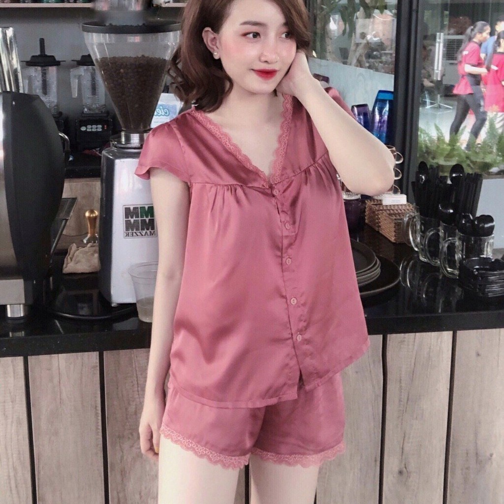 Bộ lụa mặc nhà bigsize nữ dễ thương hiệu mai ngô, đồ ngủ sexy nữ gợi cảm - yenbeauty đồ mặc nhà cao cấp