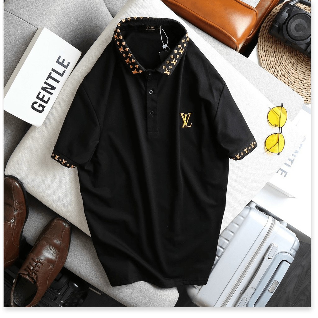 Áo Thun Nam Cổ Trụ Tay Ngắn Vải Cotton Mềm Mịn Uy Tín HP