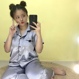 🎀bigsize tay ngắn quần dài phi lụa🎀