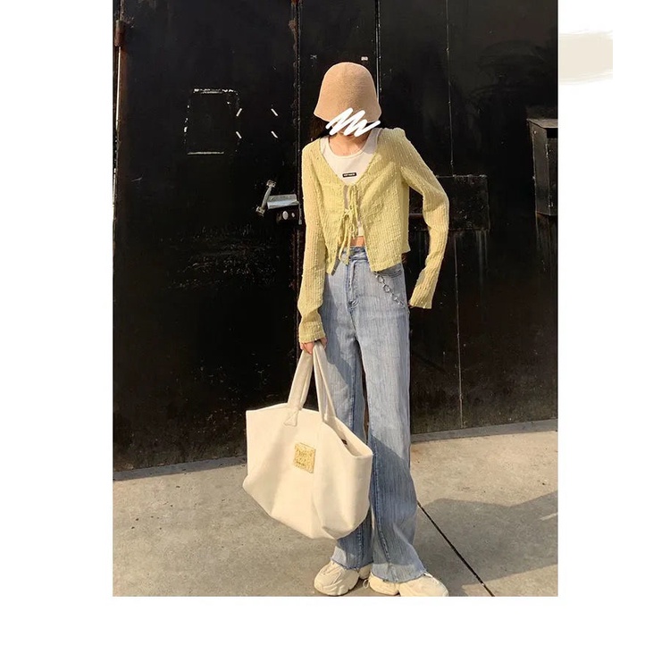 Áo Kiểu Cổ Chữ V Thiết Kế Mỏng Phong Cách Hàn Quốc Thời Trang Mùa Xuân 2022 Mới