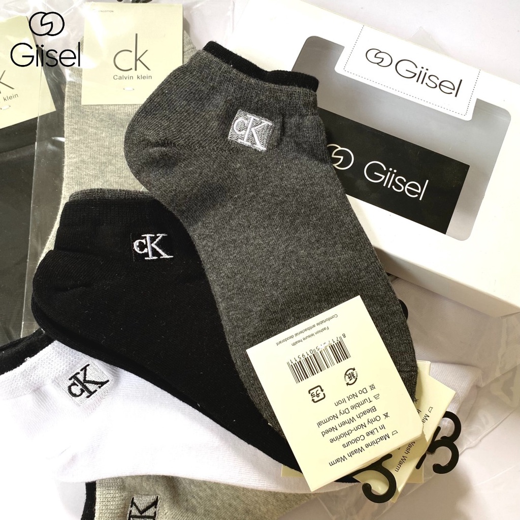 Tất vớ cao cổ ngắn mắt cá chân nam nữ COMBO 5 ĐÔI cotton co giãn kháng khuẩn khử mùi thoáng khí