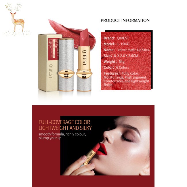 (Hàng Mới Về) Son Môi Mềm Mịn Lâu Trôi Chống Thấm Nước Không Dính Ly | BigBuy360 - bigbuy360.vn