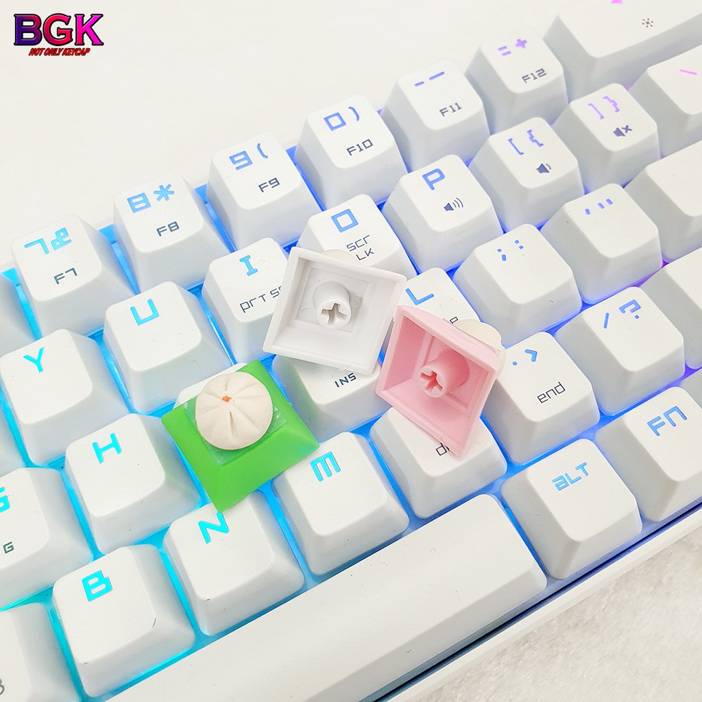 Keycap lẻ hình bánh bao cực đẹp siêu dễ thương Keycap Artisan