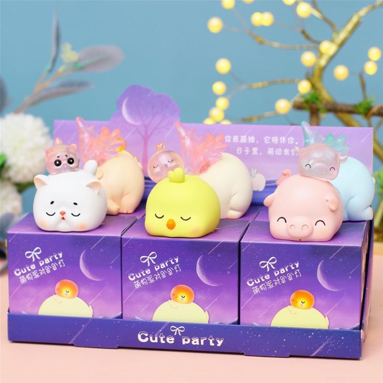 Đèn ngủ tượng thú cưng mini dễ thương