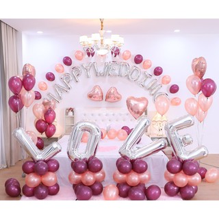 Wedding - Set bóng trang trí phòng cưới
