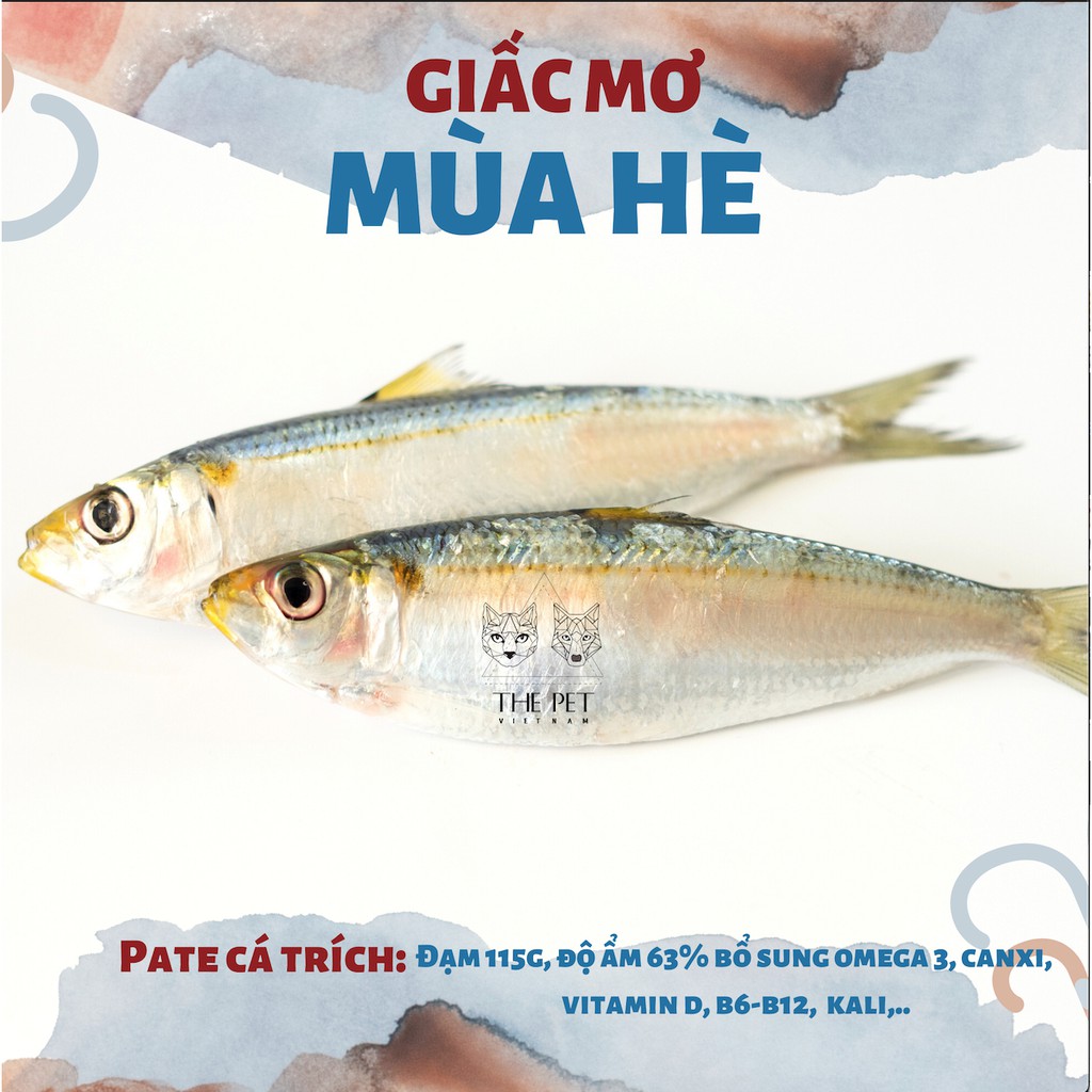 [BST MỚI] Thức Ăn Chó Mèo Dạng Pate Tươi Vị Cá Trích Biển THEPETVN (Mixed Pacific Herring and Chicken Liver)