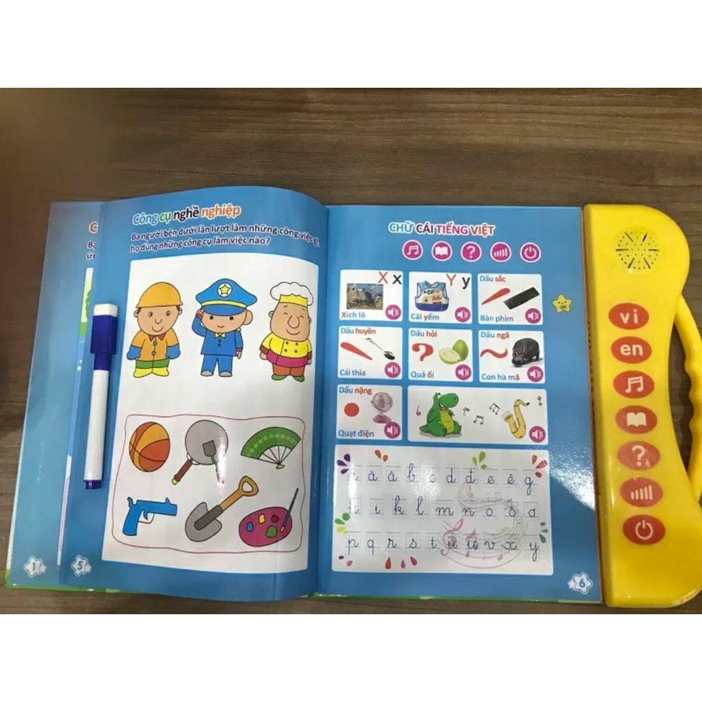Sách Song Ngữ Điện Tử Anh Việt cho Trẻ Em - Học Tiếng Anh - Toán - Tiếng Việt - Sách Thông Minh Cho Bé