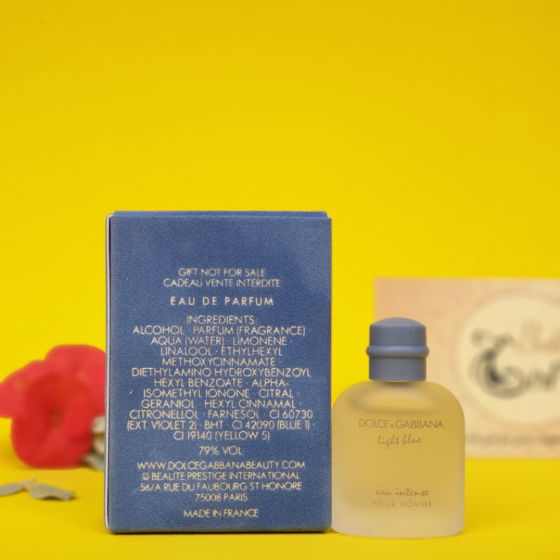 Nước Hoa Mini Nam D&amp;G Light Blue Pour Homme Intense 5ml