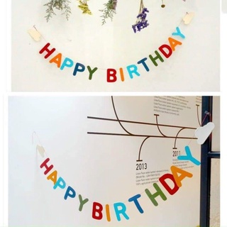Chữ Happy Birthday Dạ Full Màu
